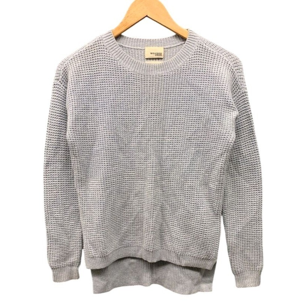 Wilfred Wool Sweater Women's XXS Light Heather Gray Crew Neck Long Sleeve